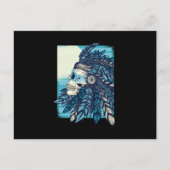 Native Skull Postkarte (Vorderseite)