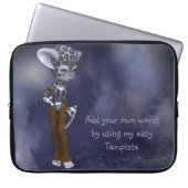 Native Snow Leopard Neoprene Laptop Sleeve (Vorderseite)