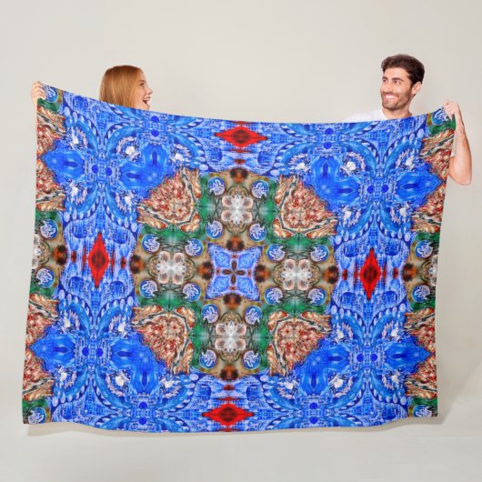 Native Spirit Apache Shaman Mandala World Fleecedecke (Beispiel)