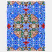 Native Spirit Apache Shaman Mandala World Fleecedecke (Vorderseite)