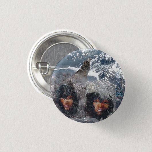 Native Spirit in Alaska Button (Vorne & Hinten)