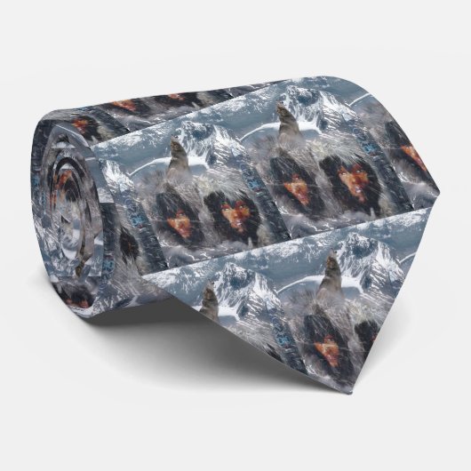 Native Spirit in Alaska Krawatte (Gerollt)