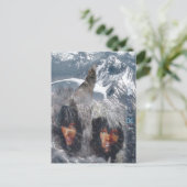 Native Spirit in Alaska Postkarte (Stehend Vorderseite)