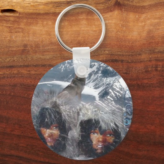 Native Spirit in Alaska Schlüsselanhänger (Vorderseite)