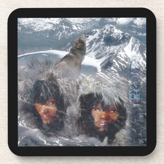 Native Spirit in Alaska Untersetzer (Vorderseite)