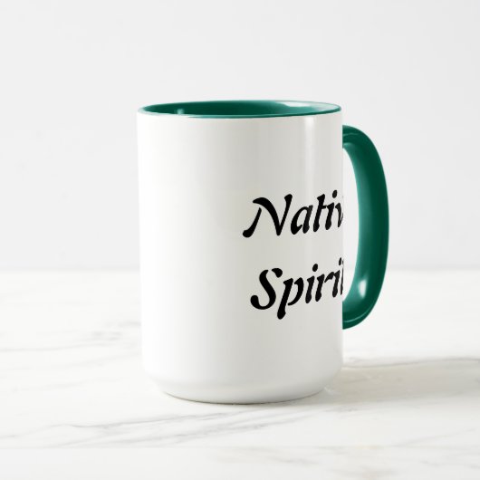 "Native Spirit" original art Mug Tasse (VorderseiteRechts)