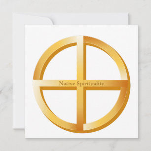 Native Spiritualität 5,25" x 5,25" Flachkarte