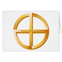 Native Spiritualität 5" x 7" Grußkarte