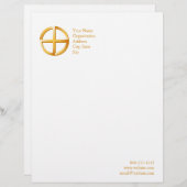 Native Spiritualität 8,5 Zoll x 11 Zoll Briefbogen (Vorne/Hinten)