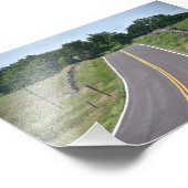 Native Stone Landschaftlich Byway, Kansas Fotodruck (Ecke)