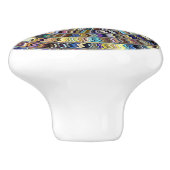 Native Sun Swirl Keramik Knob Keramikknauf (Seitenansicht)