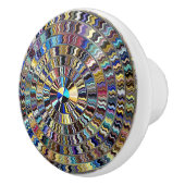 Native Sun Swirl Keramik Knob Keramikknauf (Rechts)