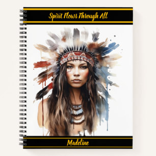 Native Symbole - Kompositionsbuch Notizblock