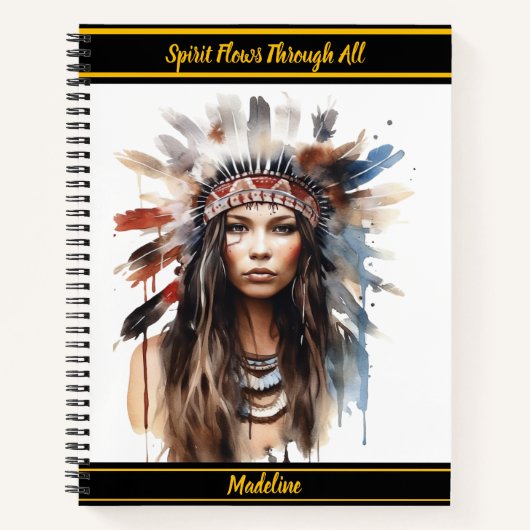 Native Symbole - Kompositionsbuch Notizblock (Vorderseite)