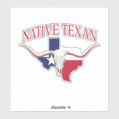 Native Texan Aufkleber (Blatt)