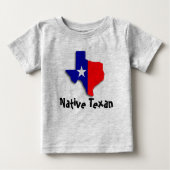 Native Texan Baby T-shirt (Vorderseite)