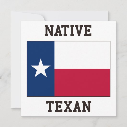 Native Texan Einladung (Vorderseite)