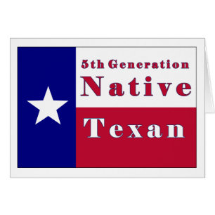 Native Texan Flag der 5. Generation