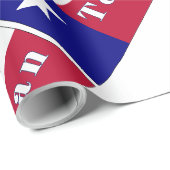 Native Texan Flag der 5. Generation Geschenkpapier (Rolleneckpunkt)