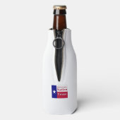 Native Texan Flag der 7. Generation Flaschenkühler (Flasche Rückseite)