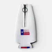 Native Texan Flag der 7. Generation Flaschenkühler (Rückseite)