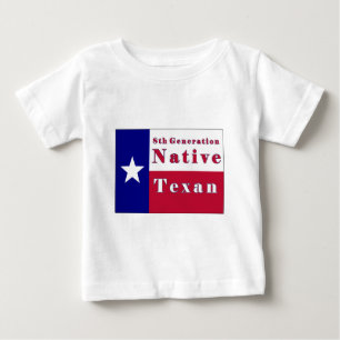 Native Texan Flag der achten Generation Baby T-shirt