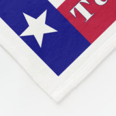 Native Texan Flag der achten Generation Fleecedecke (Ecke)