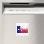 Native Texan Flag der achten Generation Magnet (In Situ (Geschirrspüler))