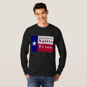 Native Texan Flag der achten Generation T-Shirt