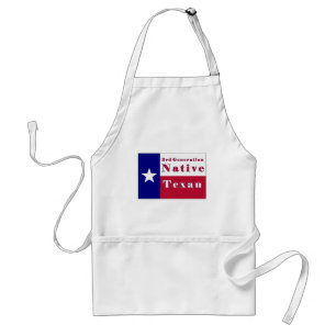 Native Texan Flag der dritten Generation Schürze