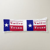 Native Texan Flag der zweiten Generation Seitenschläferkissen (Rückseite)