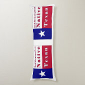 Native Texan Flag der zweiten Generation Seitenschläferkissen (Vorderseite Vertikal)