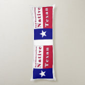 Native Texan Flag der zweiten Generation Seitenschläferkissen (Rückseite (Vertikal))