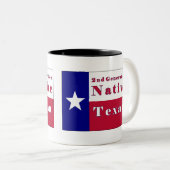 Native Texan Flag der zweiten Generation Zweifarbige Tasse (VorderseiteRechts)