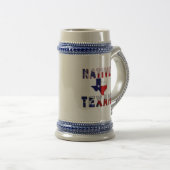 Native Texan Flag Map Bierglas (VorderseiteRechts)