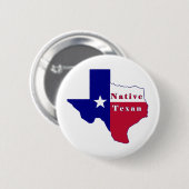 Native Texan Flag Map Button (Vorne & Hinten)