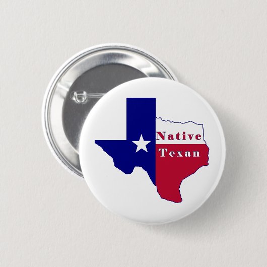 Native Texan Flag Map Button (Vorne & Hinten)