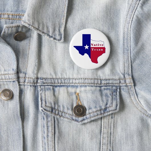 Native Texan Flag Map Button (Beispiel)