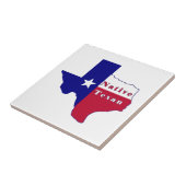 Native Texan Flag Map Fliese (Seite)