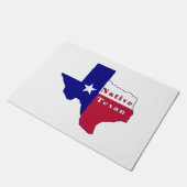 Native Texan Flag Map Fußmatte (Schrägansicht)