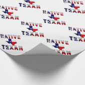 Native Texan Flag Map Geschenkpapier (Ecke)