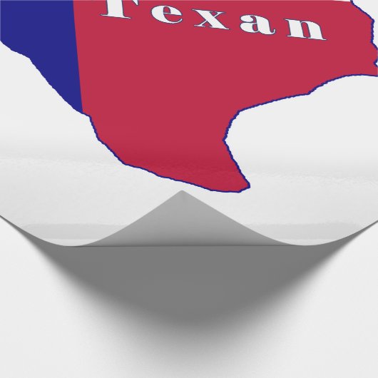 Native Texan Flag Map Geschenkpapier (Ecke)