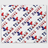 Native Texan Flag Map Geschenkpapier (Flach)
