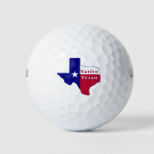 Native Texan Flag Map Golfball (Vorderseite)