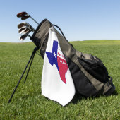 Native Texan Flag Map Golfhandtuch (Gras)
