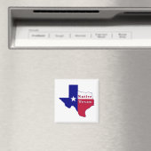 Native Texan Flag Map Magnet (In Situ (Geschirrspüler))