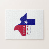 Native Texan Flag Map Puzzle (Horizontal)