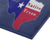 Native Texan Flag Map Schneidebrett (Ecke)