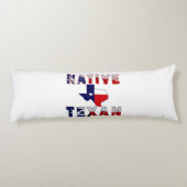 Native Texan Flag Map Seitenschläferkissen (Rückseite)