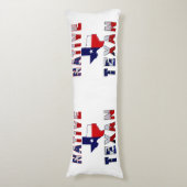 Native Texan Flag Map Seitenschläferkissen (Vorderseite Vertikal)